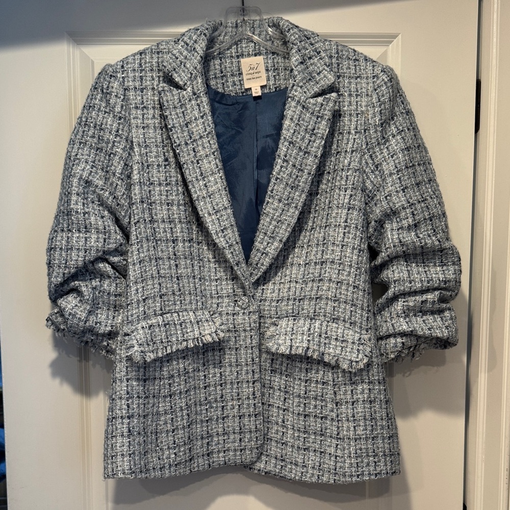 Cinq a sept tweed blazer